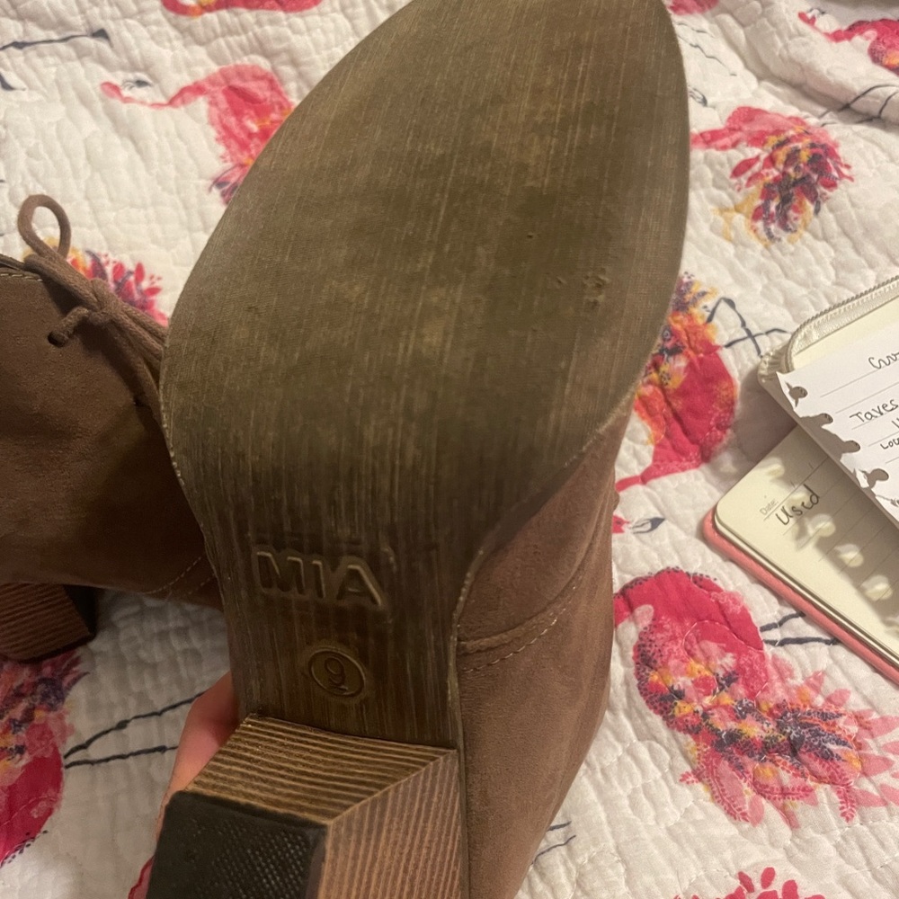 Light Brown Booties - Picture 3 of 3